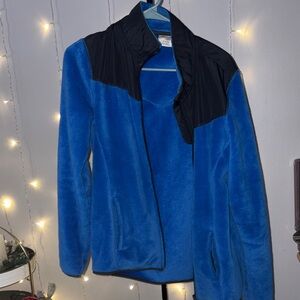 Danskin Blue and Black Teddy Jacket